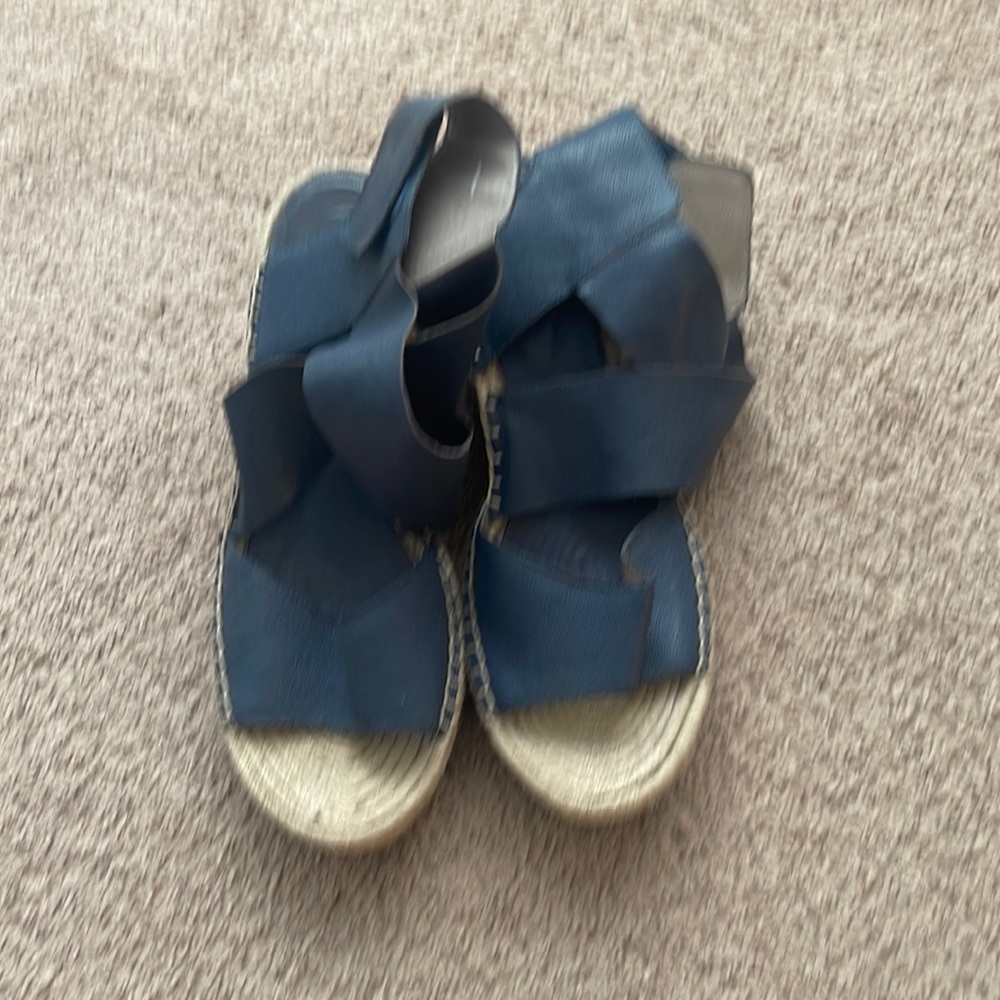 Eileen Fisher Willow leather espadrille.